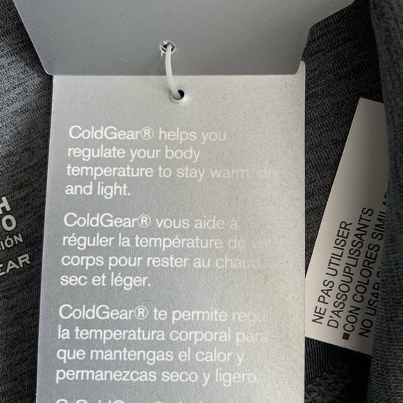 Under Armour Leggings Short Gray High Rise Compression ColdGear Warm Light XS - Picture 6 of 8